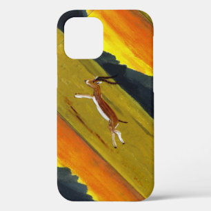 Wildlife Painting Sunset Gazelle iPhone 12 Case