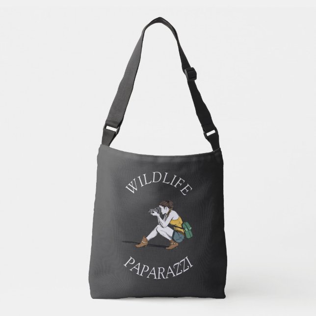 Wildlife Paparazzi -Photographer Crossbody Bag (Front)
