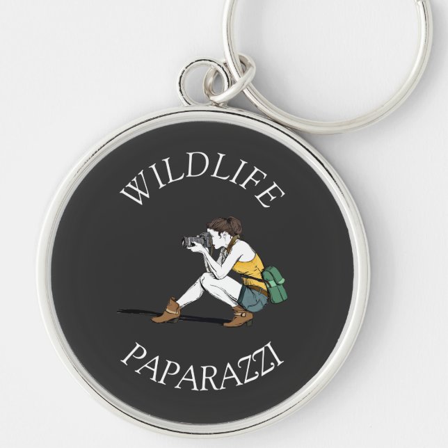 Wildlife Paparazzi -Photographer  Keychain (Front)