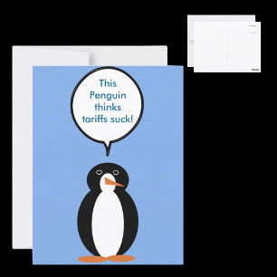 Wildlife Penguin Awareness Heritage Gift Postcard