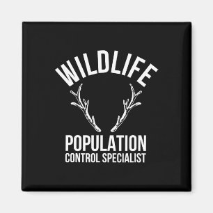 Wildlife Population Control Specialist Deer Huntin Magnet