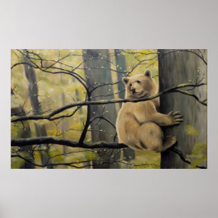 Wildlife Prints Canadian Kermode Bear Painting