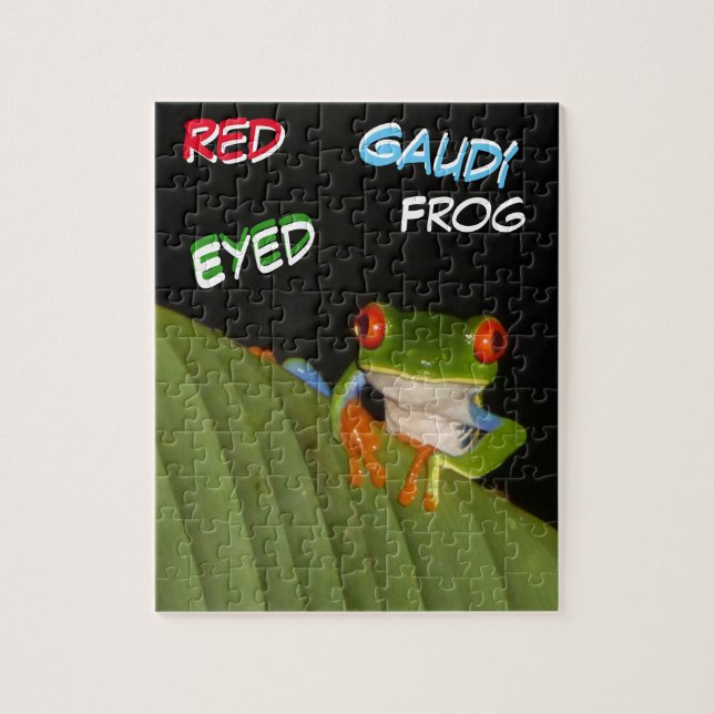 Wildlife Puzzle: Costa Rica Frog Jigsaw Puzzle (Vertical)