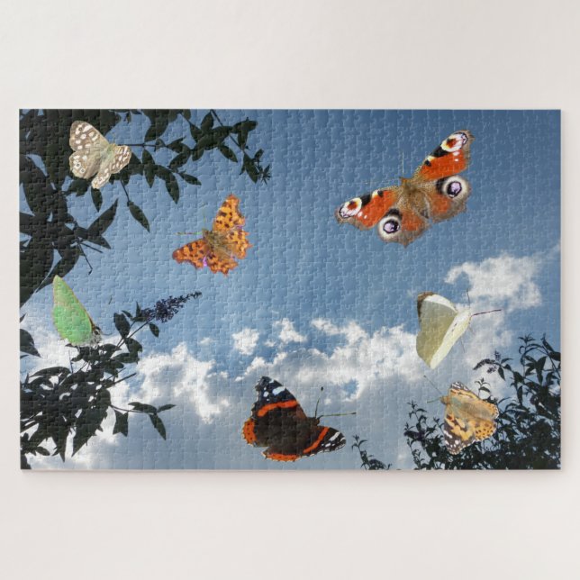 Wildlife Puzzle: Dutch Butterflies Jigsaw Puzzle (Horizontal)