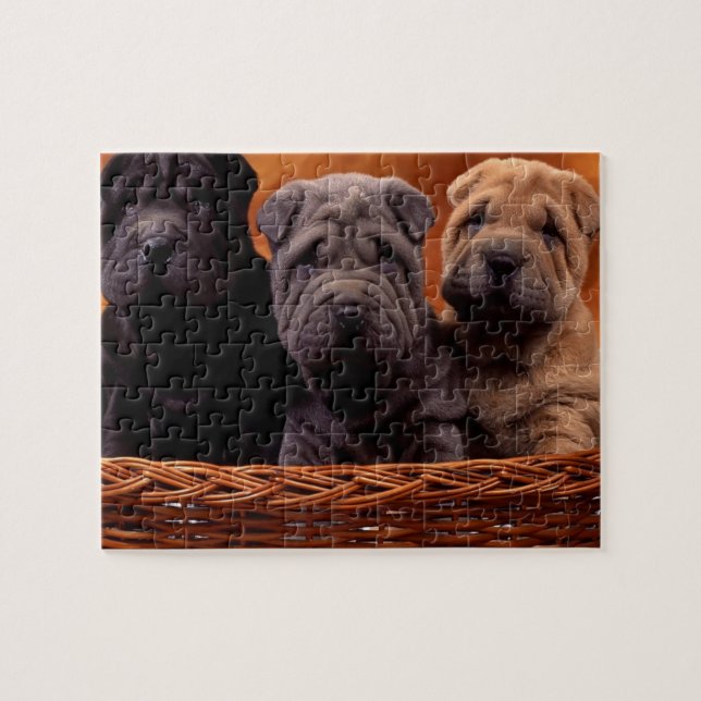 Wildlife Puzzle-Puppies Jigsaw Puzzle (Horizontal)