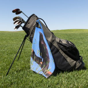 Wildlife Raven Bird Personalized Golf Towel