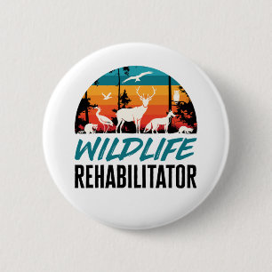 Wildlife Rehabilitator Rescue 2 Inch Round Button