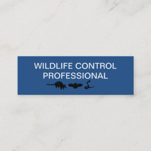 Wildlife Removal Service Mini Business Card