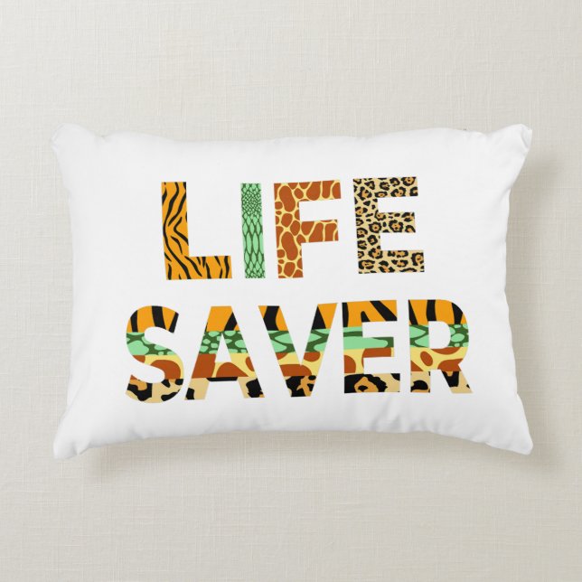 Wildlife Saver Accent Pillow (Front)