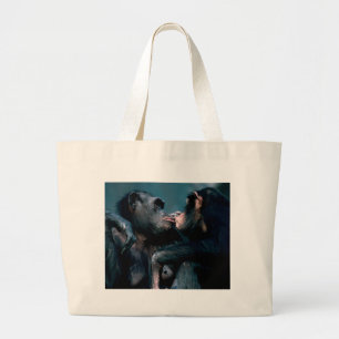 Wildlife Set - Primates 6 Large Tote Bag