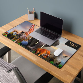 wildlife-themed desk mat featuring stunning,