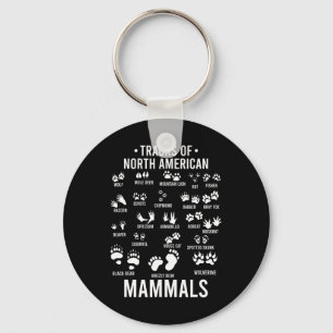 Wildlife Tracks Of North American Mammals - Gift F Keychain