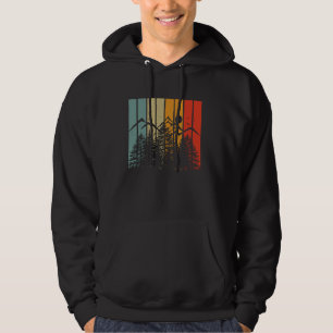 Wildlife Trees Outdoors Nature Retro Forest lover Hoodie