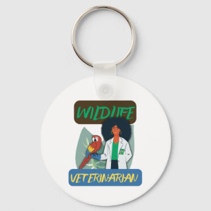 Wildlife Veterinarian – Exotic Animal Vet Design Keychain