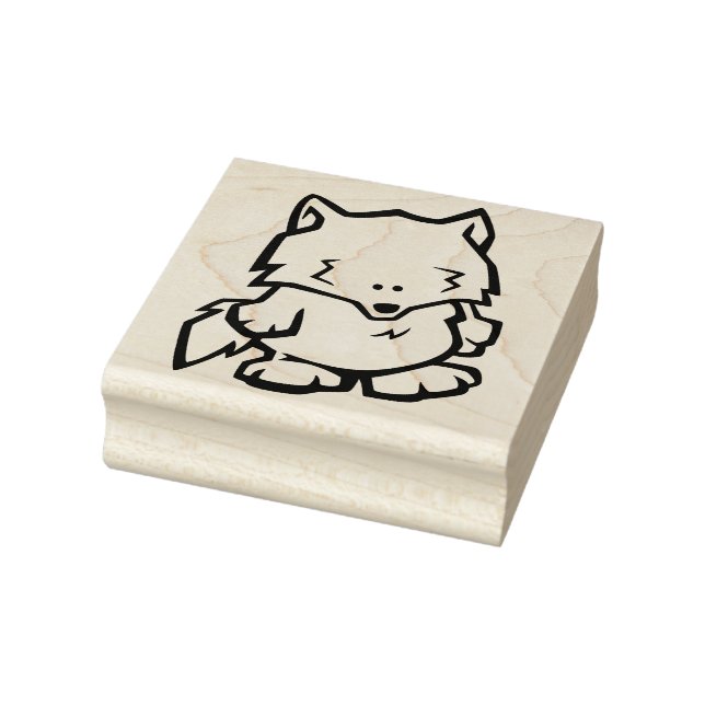 Wildlife Wolf Wood Art Stamp (Stamp)