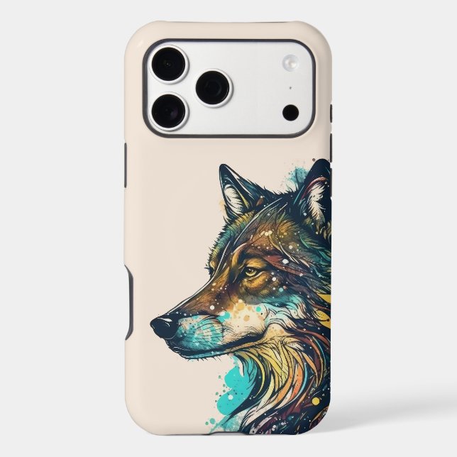 Wildlife Wolves  Wolf Head Animal Art  (Back)