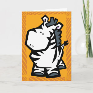 Wildlife Zebra Puzzle Carte de voeux