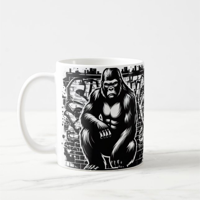 Wildly Cool Gorilla Mug (Left)