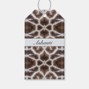 Wildly Elegant Personalized Safari Giraffe Print Gift Tags