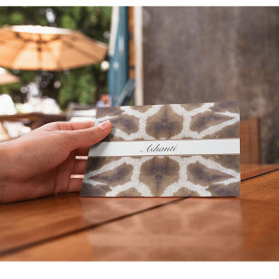 Wildly Elegant Personalized Safari Giraffe Print Postcard