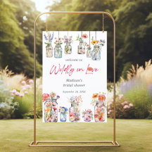 Wildly In Love Wildflower Bridal Shower Welcome