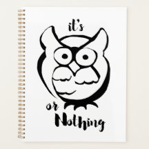 Wildly Punny — Hibou ou rien Art minimaliste de hi
