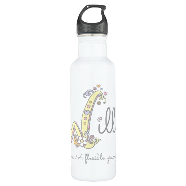 Wildname signifiant bouteille de boissons W décoré (Devant)
