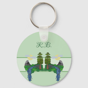 Wildnis personalisiert keychain