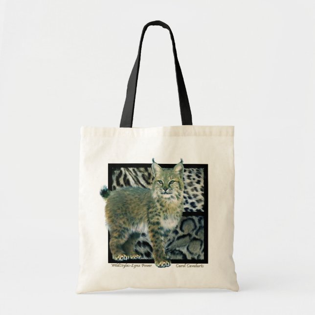 WildStyles - Lynx Power Designer Tote Bag (Front)