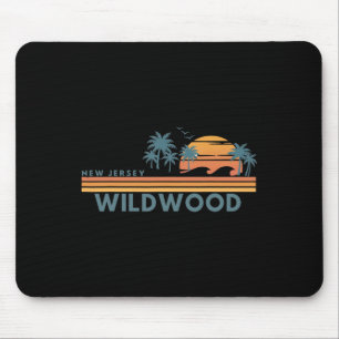 Wildwood Beach New Jersey Summer Vacation Vintage  Mouse Pad