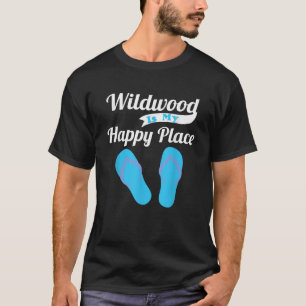Wildwood Is My Happy Place Cute New Jersey Beach V T-Shirt