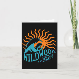 Wildwood New Jersey Beach Front And Back  Card