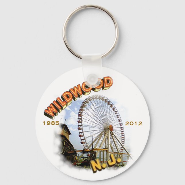 Wildwood, New Jersey Ferris Wheel Keychain (Front)