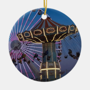 Wildwood NJ – Wave Swing Ride Ceramic Ornament