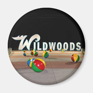 Wildwoods Sign in Wildwood New Jersey Magnet