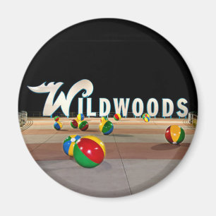 Wildwoods Sign in Wildwood New Jersey Magnet