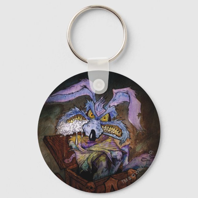 Wile E Coyote A Loony in the Box Keychain (Front)