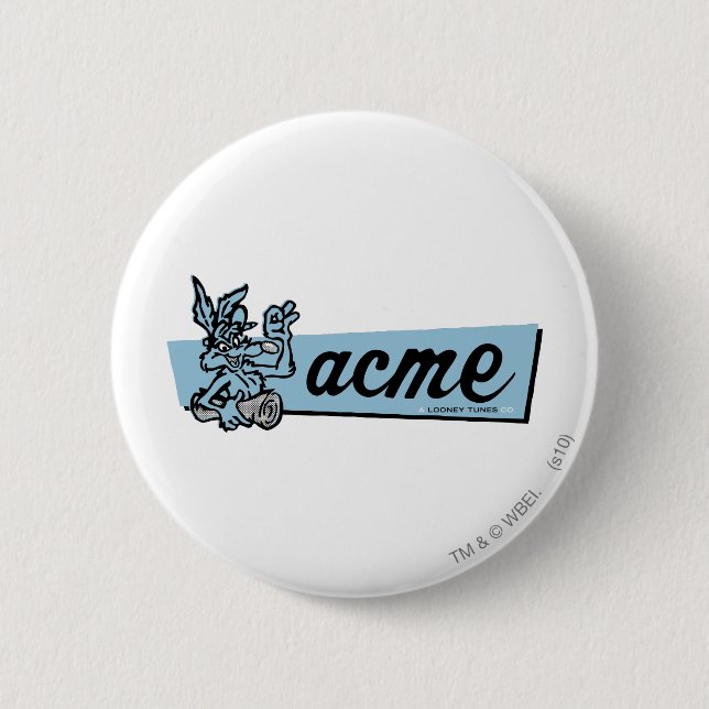 WILE E. COYOTE™ Acme 4 2 Inch Round Button (Front)