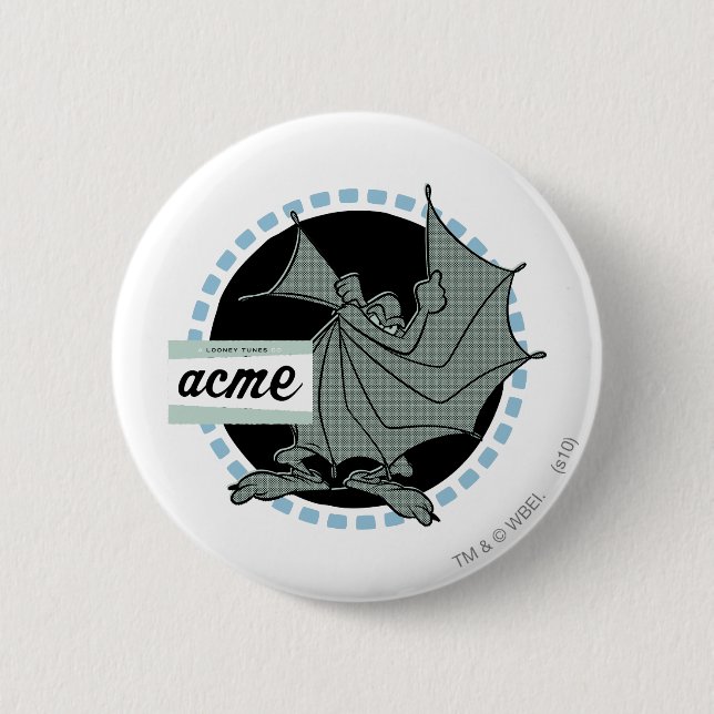 WILE E. COYOTE™ Acme Products 5 2 Inch Round Button (Front)