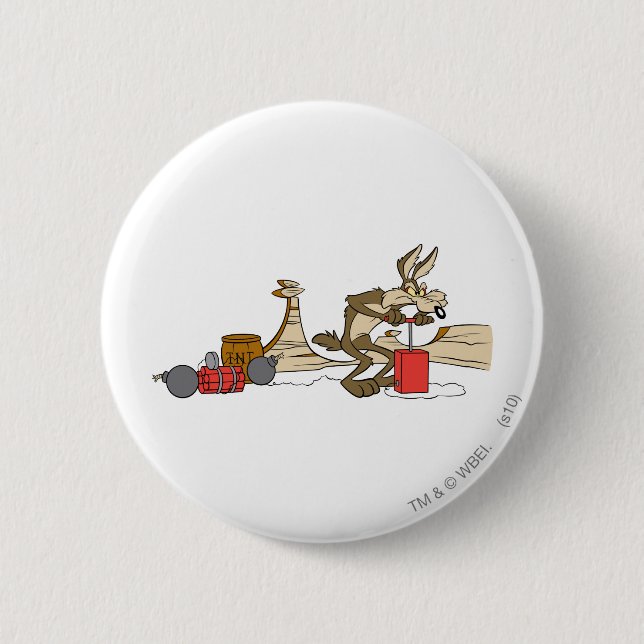 WILE E. COYOTE™ ACME TNT 2 INCH ROUND BUTTON (Front)