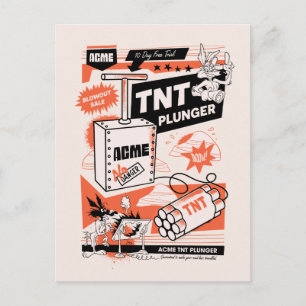 WILE E. COYOTE™   ACME TNT Dynamite Plunger Postcard