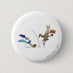 Wile E Coyote and ROAD RUNNER™ Acme Products 7 2 Inch Round Button