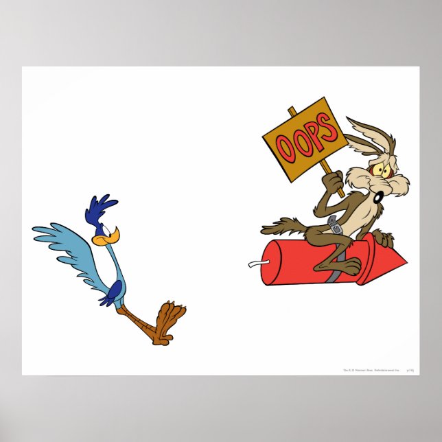 WILE E. COYOTE™ and ROAD RUNNER™ ACME Rocket Poster (Front)