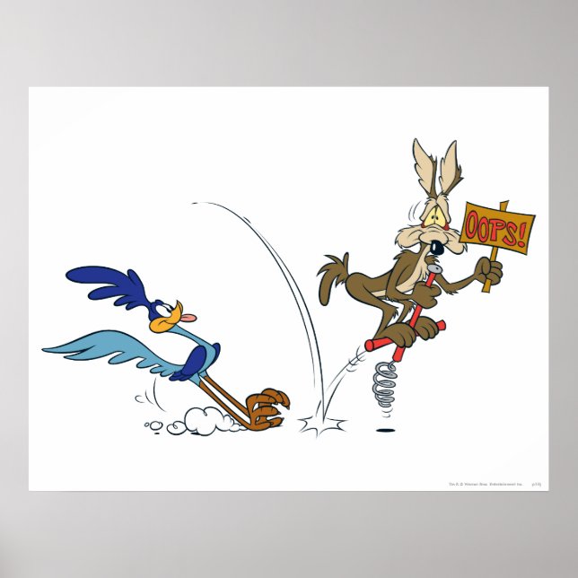 WILE E. COYOTE™ and ROAD RUNNER™ Pogo Stick Poster (Front)