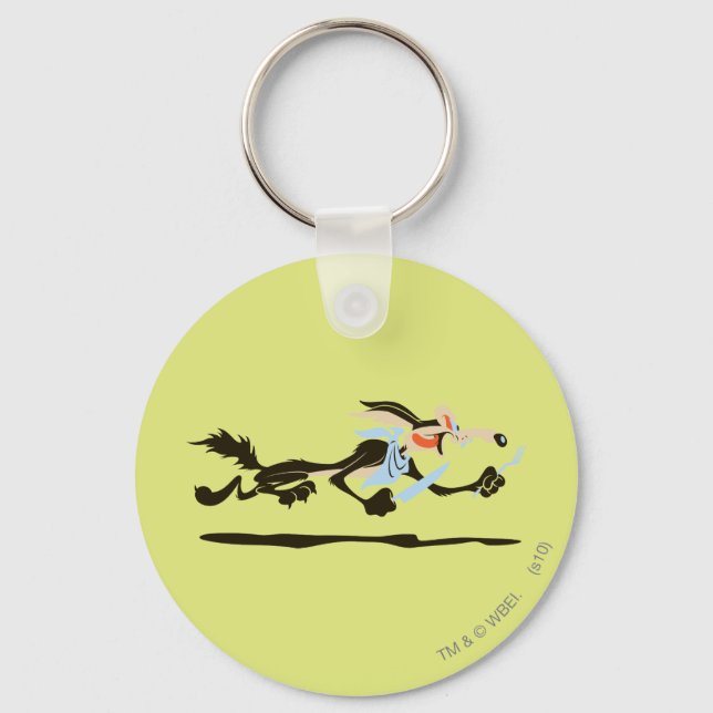 WILE E. COYOTE™ Chasing dinner Keychain (Front)
