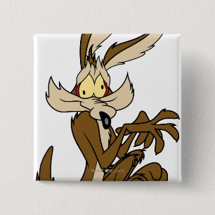 Wile E. Coyote Derp 2 Inch Square Button