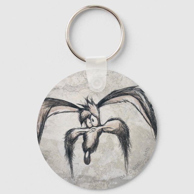 Wile E Coyote Down on his Luck Keychain (Front)
