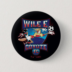 WILE E. COYOTE™ Football Club Badge 2 Inch Round Button