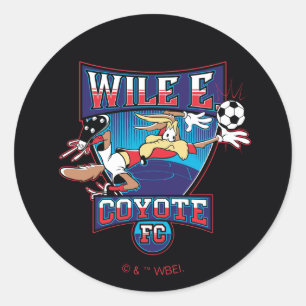 WILE E. COYOTE™ Football Club Badge Classic Round Sticker