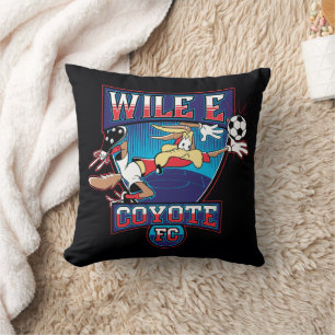 WILE E. COYOTE™ Football Club Badge Throw Pillow